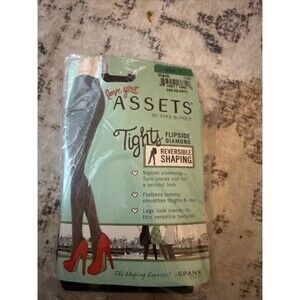 Love Your Assets Flipside Diamond Reversible Shaping Tights 1105 Black Size 3